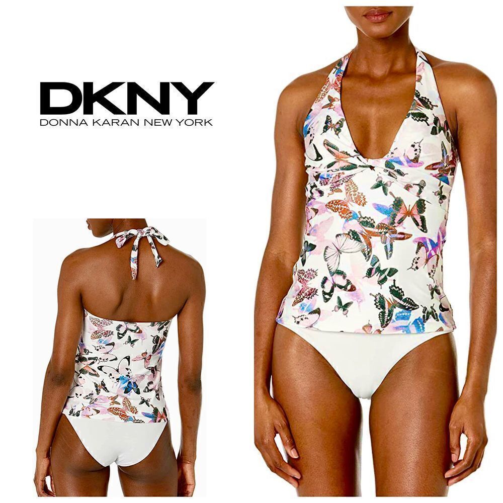 New. DKNY butterfly tankini top. Retails $88